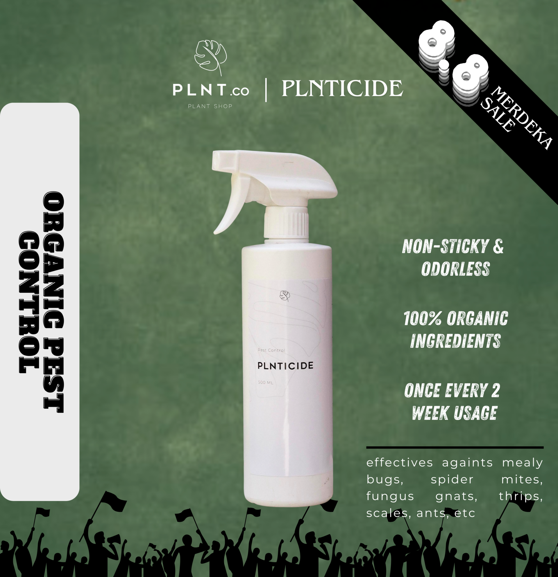 PLNTicide 500ml by PLNT.co/ Organic Pest Control Spray (pesticide)