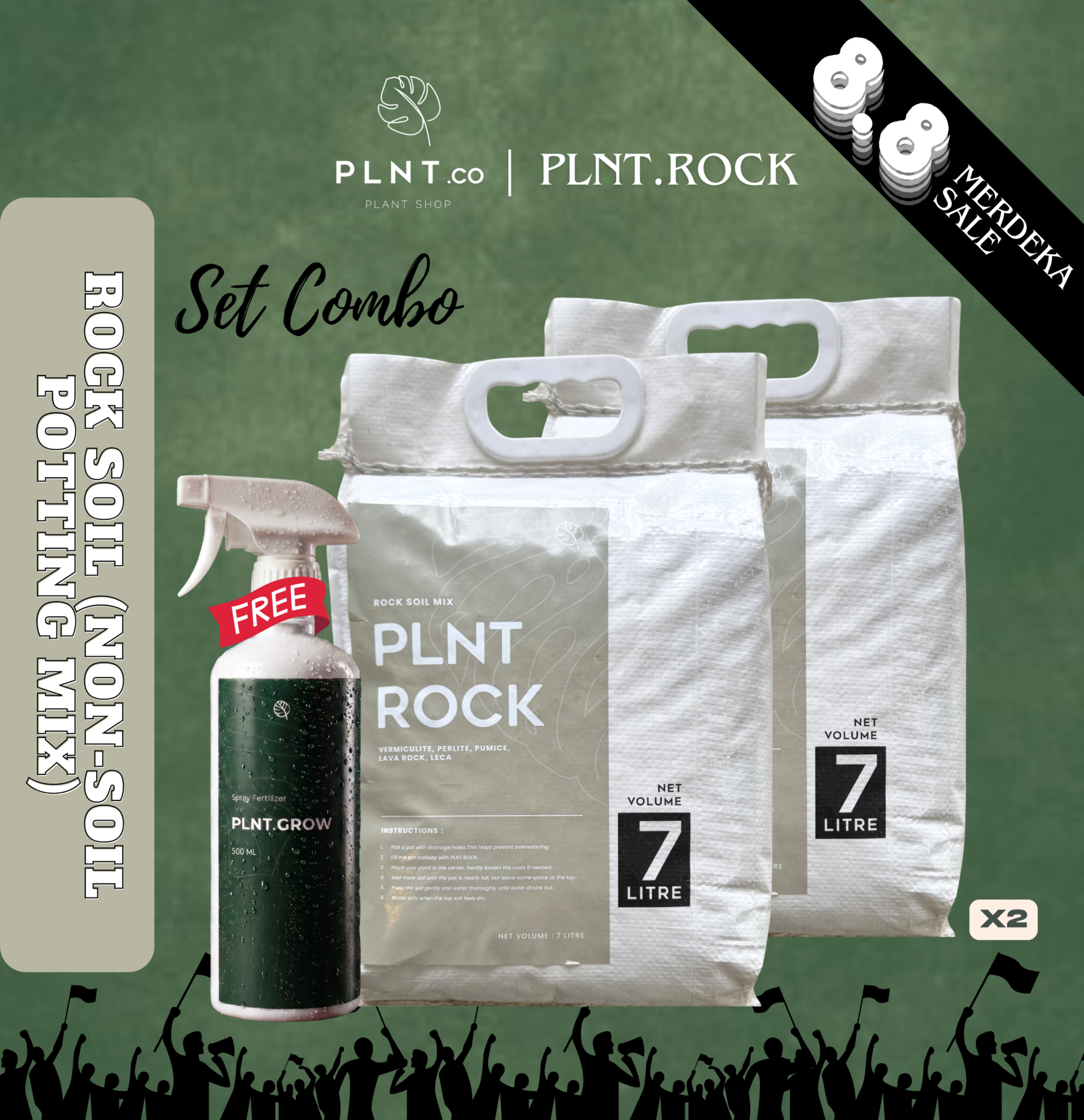 PLNT.Rock 7L by PLNT.co/ Rock Soil (Non-Soil Potting Mix for Indoor Plant) - Image 11