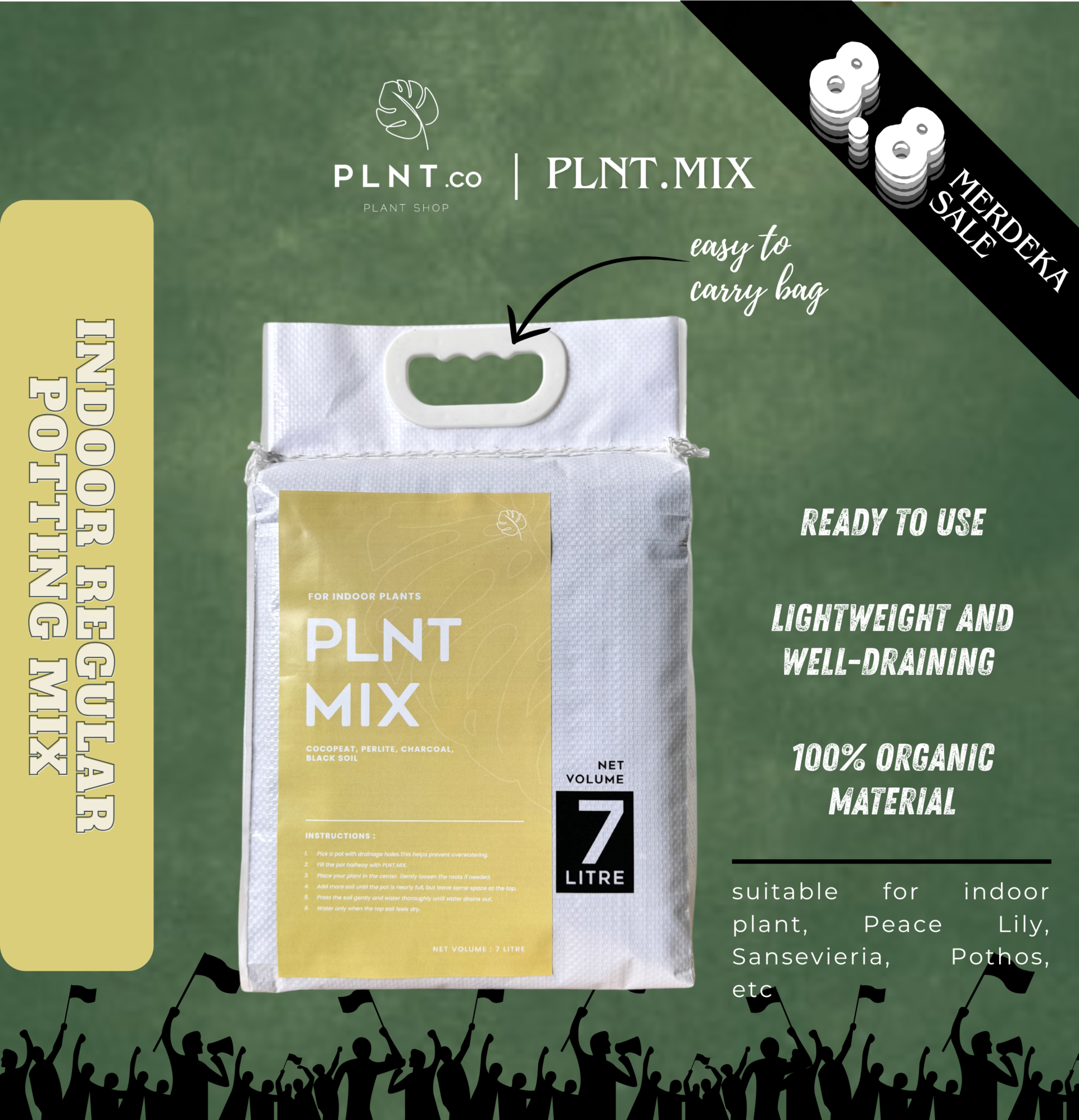 PLNT.Mix 7L by PLNT.co/ Indoor Potting Mix