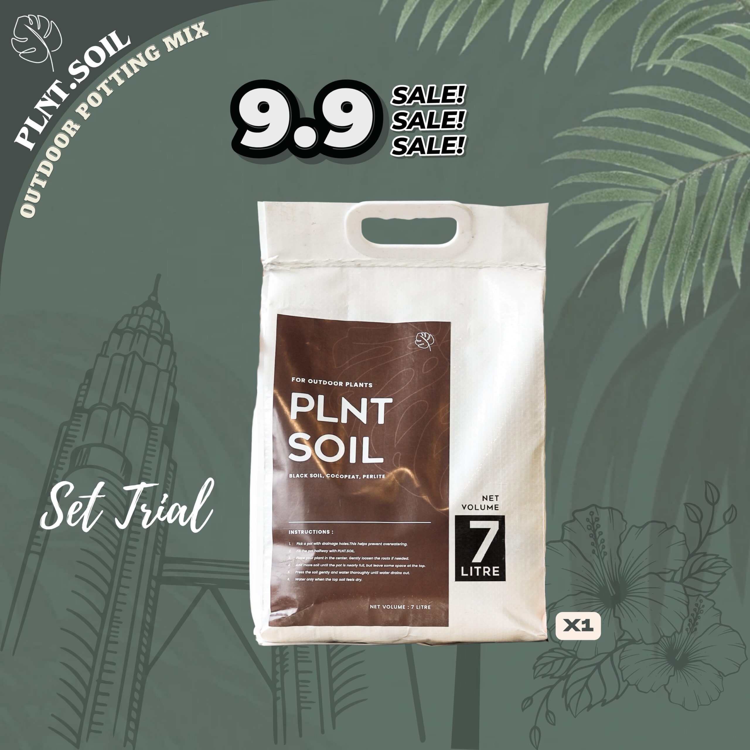 PLNT.Soil 7L by PLNT.co/ Outdoor Potting Mix - Image 6