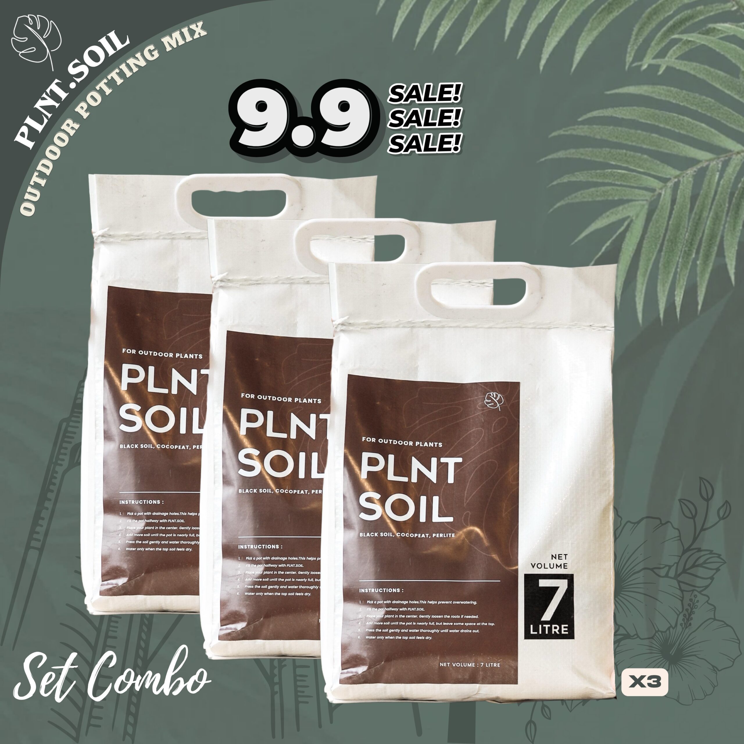 PLNT.Soil 7L by PLNT.co/ Outdoor Potting Mix - Image 7